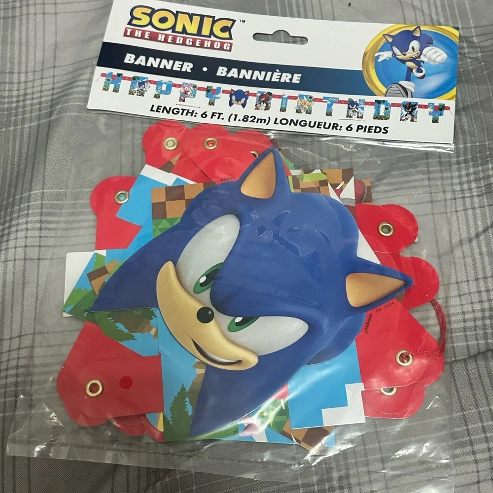 Sonic the Hedgehog Birthday Banner